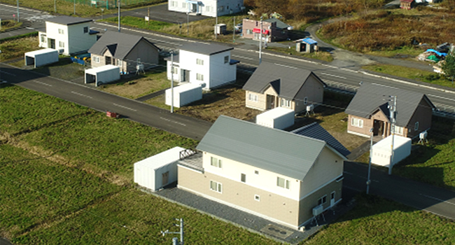 Detached houses exclusively for employees