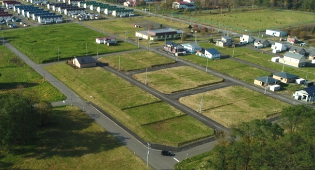 西芦別地区にある当社の分譲地