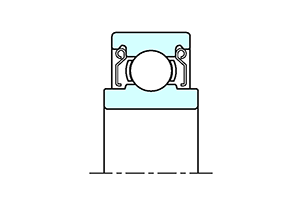 Extended inner ring bearing