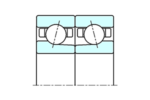 Duplex angular contact bearing: DB